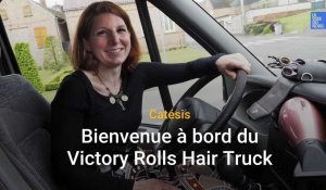 Ce lundi, Victory Rolls Hair Truck, un salon de coiffure itinérant, a fait sa première halte à Honnechy