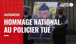 VIDÉO. Hommage national pour le policier Éric Masson, décédé lors d'une intervention