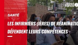 VIDÉO. Rennes : les infirmiers (ières) de réanimation veulent que leurs compétences soient reconnues.