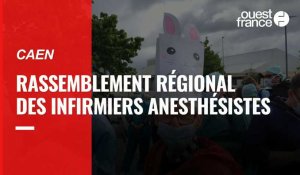 VIDÉO. Caen : rassemblement régional des infirmiers anesthésistes