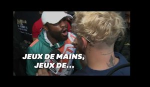 Floyd Mayweather et Logan Paul en viennent aux mains avant leur combat