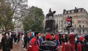Les supporters du Losc ont envahi la place République