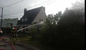 Locon: une maison détruite par les flammes