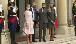 Le président argentin arrive à l'Elysée pour rencontrer Emmanuel Macron