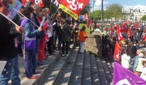 VIDEO.  800 personnes ont manifesté le 1er  mai  à Quimper