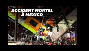 À Mexico un pont s'effondre au passage du métro, au moins 13 morts