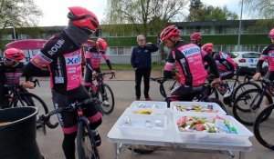 Entrainement de l'équipe nordiste de cycliste Xeliss Roubaix Lille Métropole