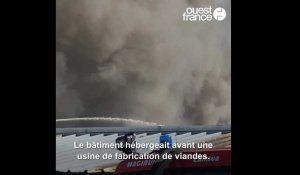 VIDÉO. Cholet : les images de l'incendie dans une ancienne usine désaffectée