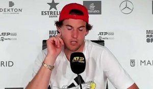 ATP - Madrid 2021 - Dominic Thiem : "I mean, it was just not enough against Sascha, who played well I think"