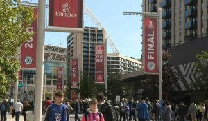 Foot: 20.000 fans arrivent à Wembley pour la finale de la Coupe d'Angleterre