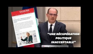 Castex tance Le Pen pour son soutien aux généraux dans "Valeurs Actuelles"
