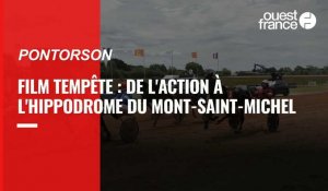 VIDEO. Film Tempête : de l'action à l'hippodrome du Mont-Saint-Michel