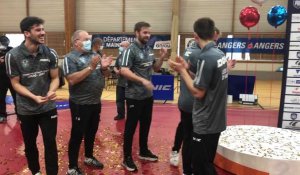 VIDEO. La joie des Loups d'Angers après leur titre de champions de France de tennis de table