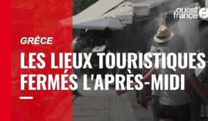 VIDÉO. Canicule en Grèce : les lieux touristiques en plein air sont fermés l'après-midi 