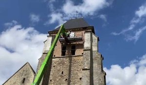 L’horloge de l’église de Bagneux (Marne) enfin réparée 