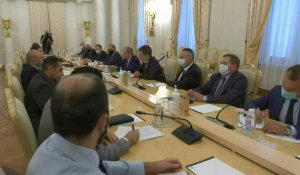 Le ministre russe des Affaires étrangères Sergueï Lavrov reçoit son homologue libyenne