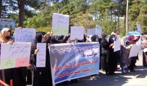 « Nous n'avons pas peur » : en Afghanistan, des femmes manifestent pour leurs droits