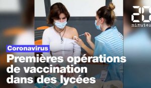 Coronavirus : Premières opérations de vaccination dans un lycée de la région parisienne