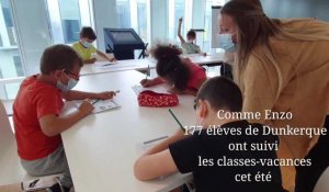 Dunkerque: les élèves dunkerquois se préparent pour la rentrée avec les classes-vacances