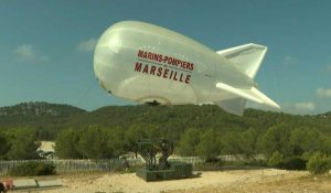 A Marseille, un "ballon-captif" au dessus de la ville pour mieux repérer les départs de feu