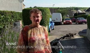 Anne, Outreloise, a testé le vélo électrique de Marineo