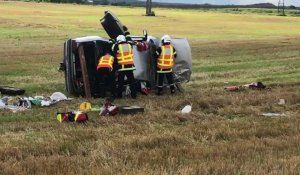 Trois personnes blessées dans un accident de la route à Beautor