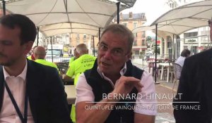Bernard Hinault au départ du Tour de l’Avenir à Château-Thierry