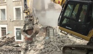 Une bâtisse à l'abandon détruite dans le centre-ville de Boulogne, ce lundi
