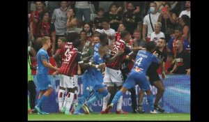 Nice - Marseille : bagarre, envahissement du terrain, fin de match chaotique