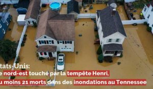 Etats-Unis: Le nord-est touché par la tempête Henri, au moins 21 morts dans des inondations au Tennessee