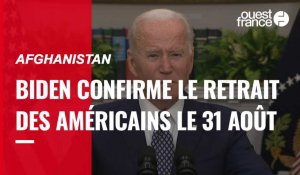 VIDÉO. Confronté aux menaces des talibans, Joe Biden maintient le retrait de l'armée américaine le 31 août