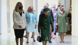 Ecosse: la reine Elizabeth II arrive à l'ouverture du Parlement
