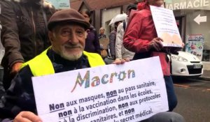 La manifestation anti pass sanitaire à Beauvais