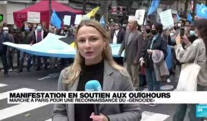 Manifestation à Paris pour la reconnaissance du "génocide Ouïghours"