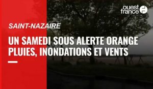 VIDÉO. À Saint-Nazaire, un samedi sous alerte orange pluies, inondations et vents 