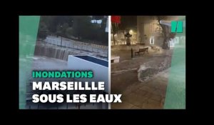 Météo: Les images des inondations à Marseille