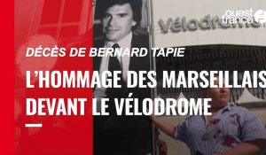 VIDÉO. Décès de Bernard Tapie : hommage des Marseillais devant le Vélodrome