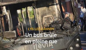 Un bus brûle en pleine rue à Lys-lez-Lannoy