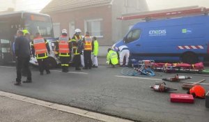 Bailleul-sire-Berthoult : un bus scolaire vient percuter un véhicule