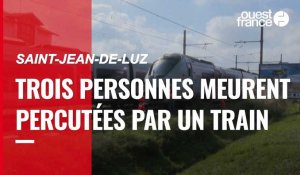 VIDÉO. Un TER percute des personnes allongées sur la voie Saint-Jean-de-Luz. : trois morts et un blessé