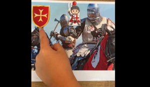 Des enfants dessinent le Moyen-Age