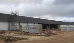 Construction de la nouvelle usine des Délices des 7 Vallées à Tincques