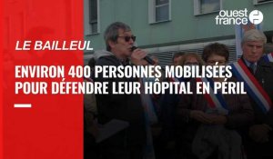 VIDÉO. En Sarthe, près de 400 personnes mobilisées pour défendre l'hôpital du Bailleul en péril