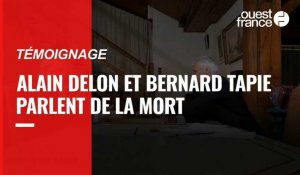 VIDÉO. Bernard Tapie et Alain Delon évoquent la mort lors d'une interview
