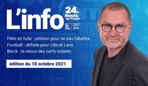 Le JT des Hauts-de-France du 18 octobre 2021
