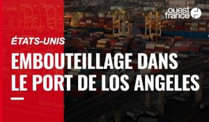 VIDÉO. États-Unis : camions et porte-conteneurs attendent au port engorgé de Los Angeles