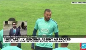 "Affaire de la sextage" : Karim Benzema absent au procès
