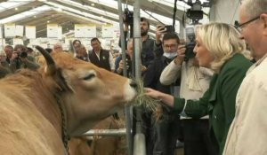 Marine Le Pen à Cournon-d'Auvergne pour le Salon international des professionnels de l’élevage