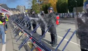 Gros déploiement policier à Luxembourg pour la manifestation des mineurs polonais