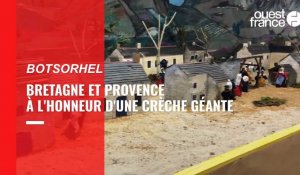 VIDÉO. À Botsorhel, un créateur de crèches a fabriqué deux villages miniatures d’inspiration bretonne et provençale